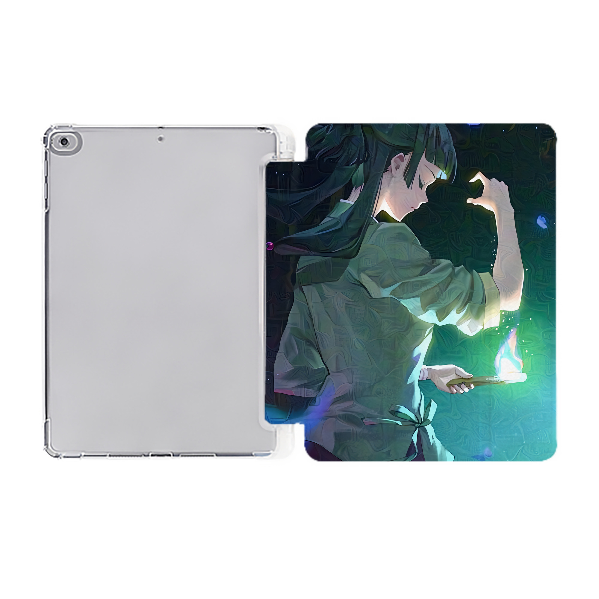 （画像用） 薬屋のひとりごと The Apothecary Diaries IPad ケース ペン収納付き 三つ折りスタンド PUレザー×シリコン 対応機種9.5/10.5/10.9インチ